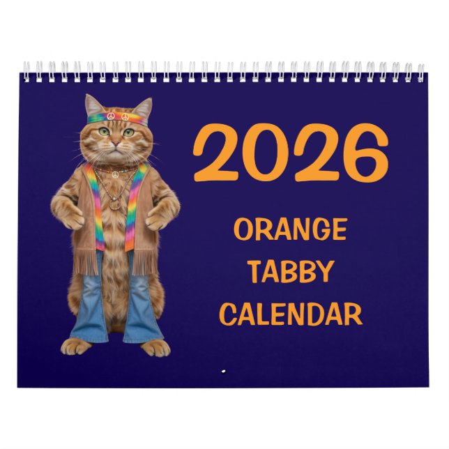 Orange Tabby Calendar Kalender (Titelbild)