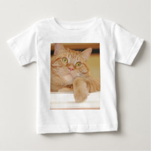 Orange Tabby Cat Baby T-shirt