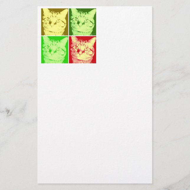 Orange Tabby Cat Briefpapier (Vorderseite)