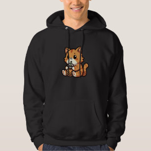 Orange Tabby Cat Bubble Tee Pet Funny Boba