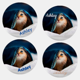 Orange Tabby Cat Etiketten