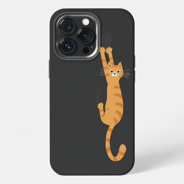  Orange Tabby Cat | Funny Strip Cat iPhone Hülle (Hinten)
