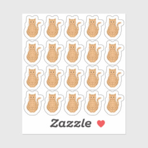 Orange Tabby Cat Ginger Cat Decorative Pet Planer Aufkleber