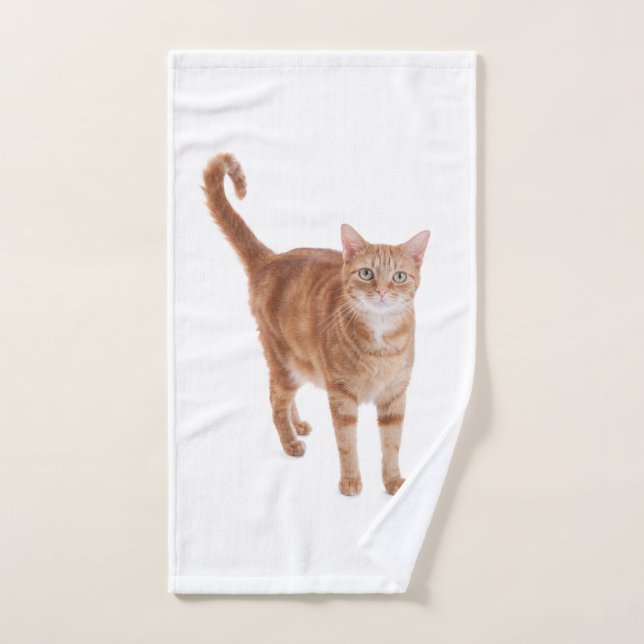 Orange Tabby Cat Handtuch (Handtuch)