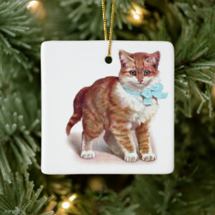 Orange Tabby Cat ・ Kunst von H. Maguire ・ Ornament