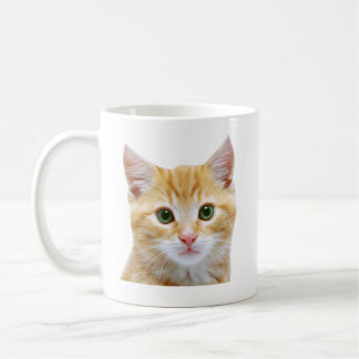 Orange Tabby Cat - Orange Kitten mit grünen Augen Kaffeetasse
