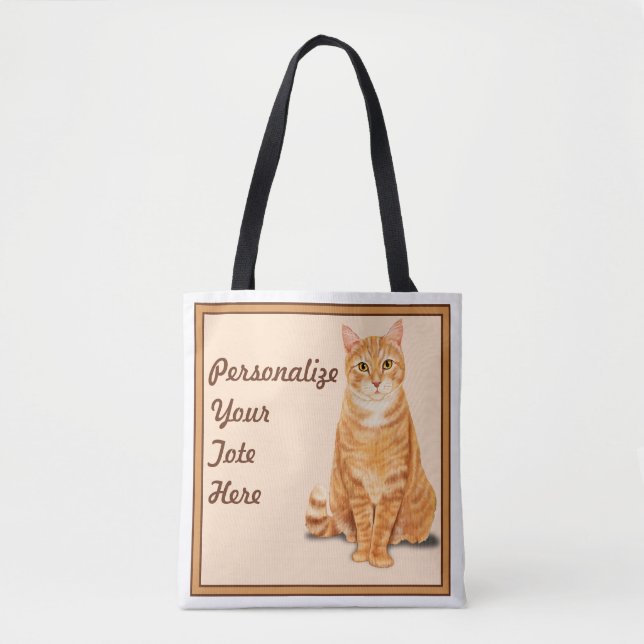 Orange Tabby Cat Personalisiert (Vorderseite)