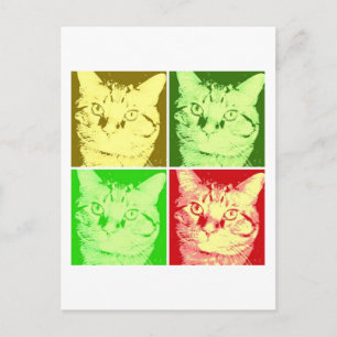 Orange Tabby Cat Postkarte
