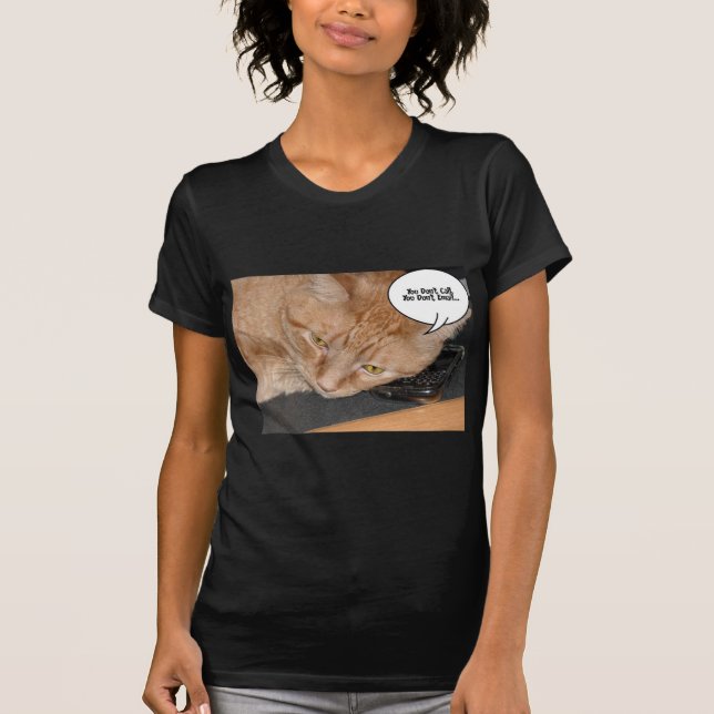 Orange Tabby Cat Spaß T-Shirt (Vorderseite)