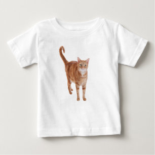 Orange Tabby Cat Standing Baby T-shirt