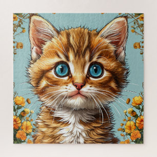 🐱 Orange Tabby Katze Geschenk für Katzenliebhaber Puzzle