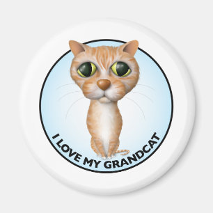 Orange Tabby-Katze - i-Liebe mein Grandcat Magnet