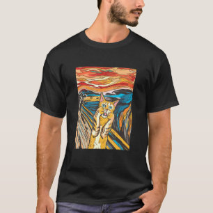 Orange Tabby Katze Schreit Parodie Grafik T-Shirt