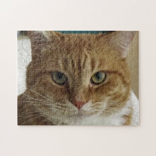 Orange Tabby-Katzen-Puzzle Puzzle (Horizontal)