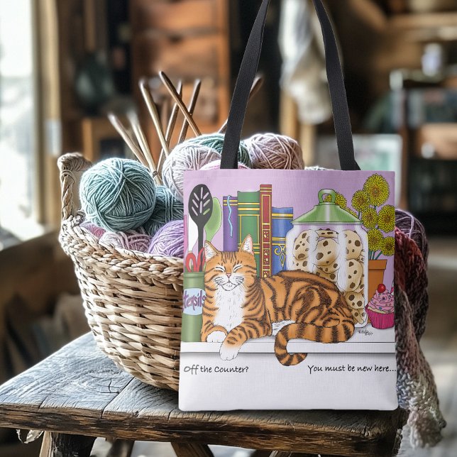 Orange Tabby Kitchen Counter Top Cat (Von Creator hochgeladen)