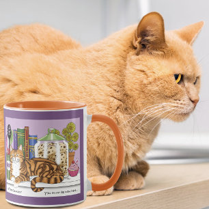 Orange Tabby Kitchen Counter Top Tasse