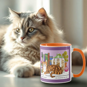 Orange Tabby Kitchen Counter Top Tasse