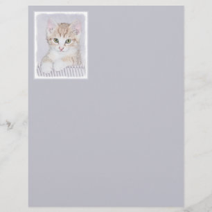 Orange Tabby Kitten Painting - Originelle Katze Ku