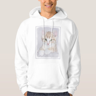 Orange Tabby Kitten Painting - Originelle Katze Ku Hoodie