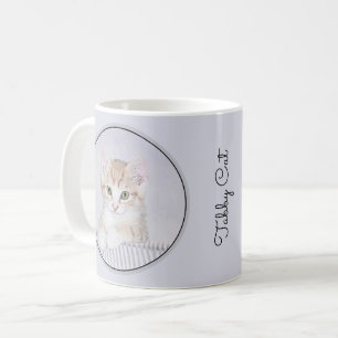 Orange Tabby Kitten Painting - Originelle Katze Ku Kaffeetasse