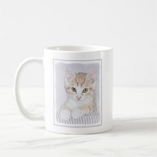 Orange Tabby Kitten Painting - Originelle Katze Ku Kaffeetasse