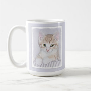 Orange Tabby Kitten Painting - Originelle Katze Ku Kaffeetasse