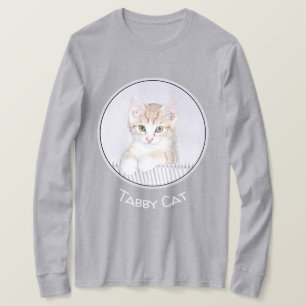 Orange Tabby Kitten Painting - Originelle Katze Ku T-Shirt