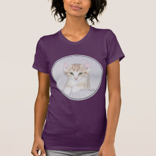 Orange Tabby Kitten Painting - Originelle Katze Ku T-Shirt