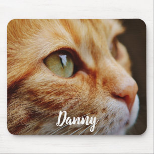 Orange Tabby mit den grünen Augen kundenspezifisc Mousepad