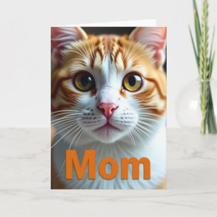 Orange Tabby Mutter Muttertagskarte Karte