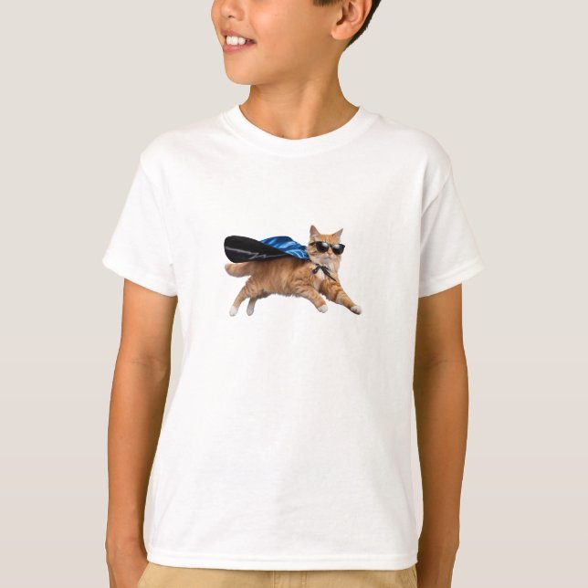 Orange Tabby Superhero T-Shirt (Vorderseite)