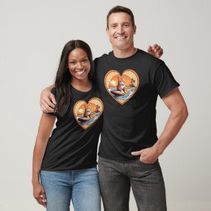 Orange Tabby Surfkatze T-Shirt