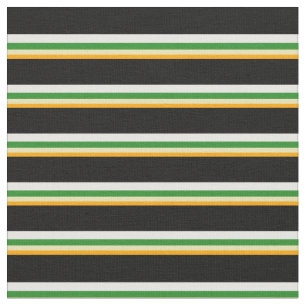 Orange, Tan, Forest Green, White & Black Colown Stoff