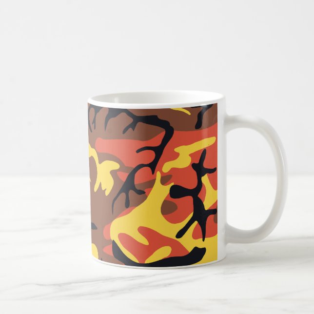 Orange Tarnungs-Tasse Kaffeetasse (Rechts)