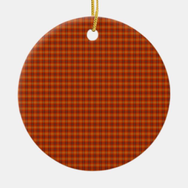 Orange Tartan Ornament (Vorne)