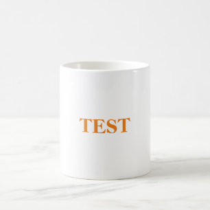 Orange-Tasse testen Kaffeetasse