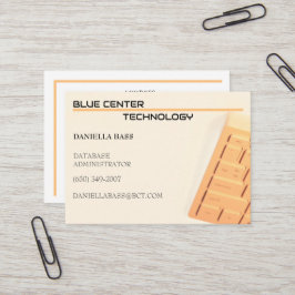 Orange-Tastatur-Informationstechnologie Visitenkarte