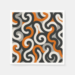 Orange Team (personalisieren) Serviette