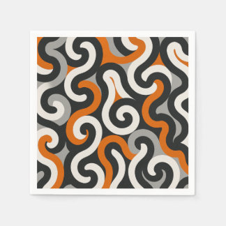 Orange Team (personalisieren) Serviette