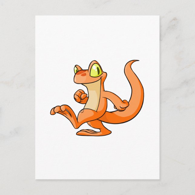 Orange Techo auf einer Quest Postkarte (Vorderseite)