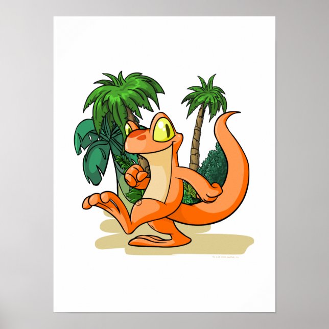 Orange Techo auf einer Suche nach Mystery Island Poster (Vorne)