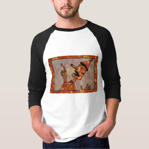 Orange Tepet Tin ManMen-Shirt T-Shirt