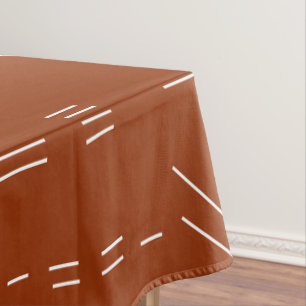 Orange Terracotta Gorgeous Geometrie Muster Tischdecke