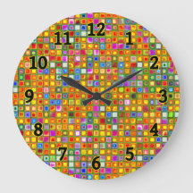 Orange 'Terracotta' mehrfarbige Fliesenmuster