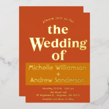 Orange Terracotta Moderne Retro