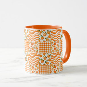Orange Texturen Tasse