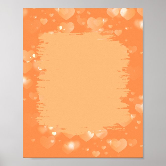 Orange Themenplakat Poster (Vorne)