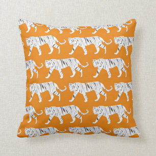 Orange Tiger Druckkissen Kissen