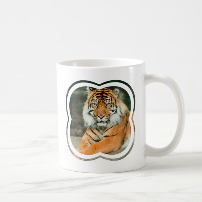 Orange Tiger-Kaffee-Tasse Kaffeetasse (Rechts)