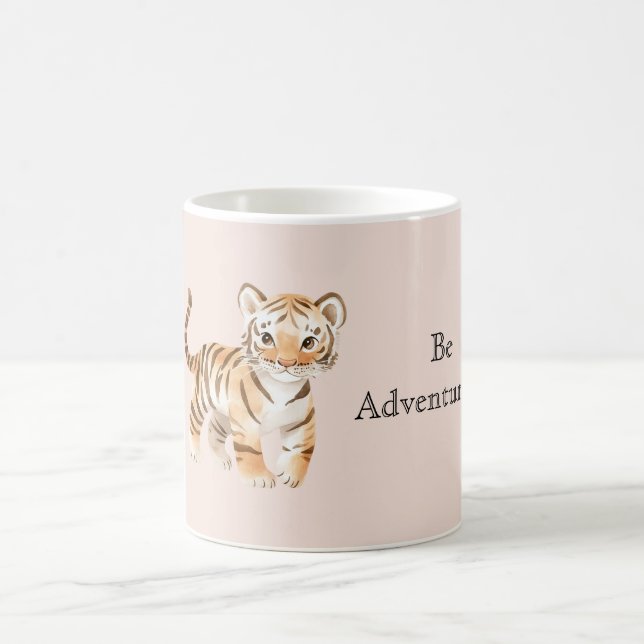 Orange Tiger Kaffeetasse (Mittel)